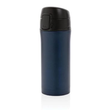 Mug à verrouillage facile métallique mat couleur bleu foncé