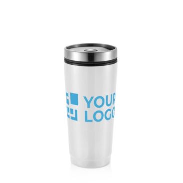 Mug thermique personnalisable avec logo couleur argenté