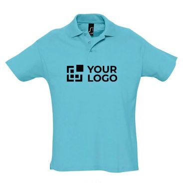 Polo en coton personnalisé avec la marque avec zone d'impression