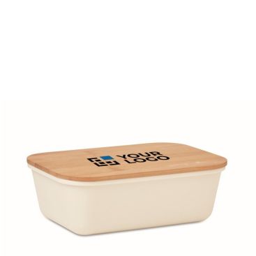 Lunch box imprimée par gravure laser avec zone d'impression