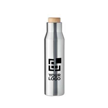 Gourde personnalisable en acier inox avec zone d'impression
