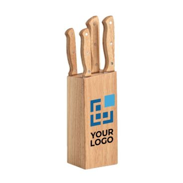 Set de couteaux personnalisable couleur bois