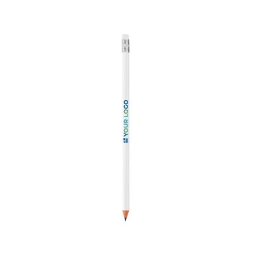Crayon a papier personnalisable blanc