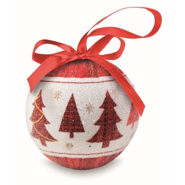 Boule de Noël avec finitions perlées