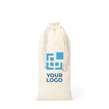 Sac en coton pour les gourdes et bouteilles couleur naturel