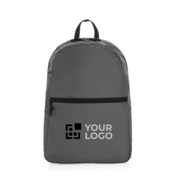 Sac à dos avec logo en matériaux recyclés avec zone d'impression