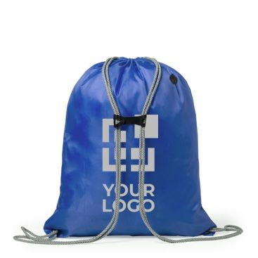 Sac à dos cordon personnalisable avec logo couleur noir première vue