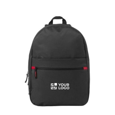 Sac à dos imprimé avec le logo de l'entreprise couleur noir avec zone d'impression