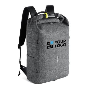 Sac pour ordinateur avec tissu anti-coupures couleur gris troisième vue