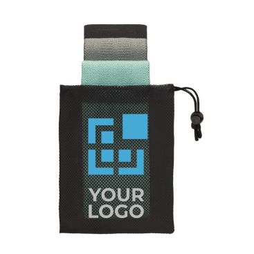Trois bandes de fitness dans un sac couleur noir