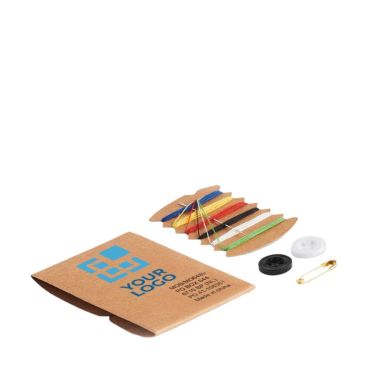 Kit de couture de voyage publicitaire couleur beige