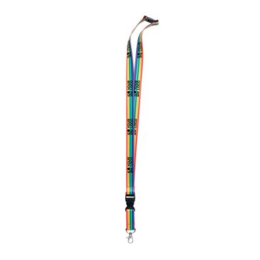 Tour de cou imprimé arc-en-ciel couleur multicolore