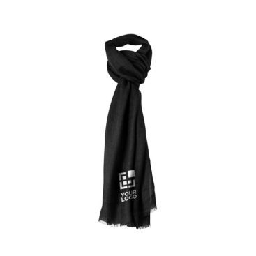 Foulard personnalisé au design en épi avec zone d'impression
