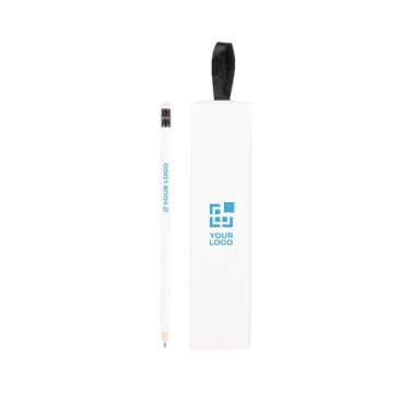 Ensemble de crayons de couleur blancs couleur blanc