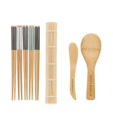 Kit pour repas de sushi couleur marron