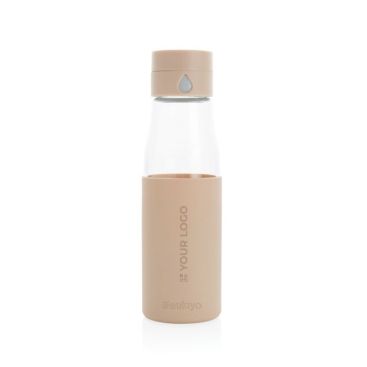 Bouteille avec suivi d'hydratation avec zone d'impression