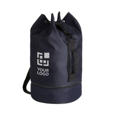 Sac polochon en plastique recyclé couleur bleu roi