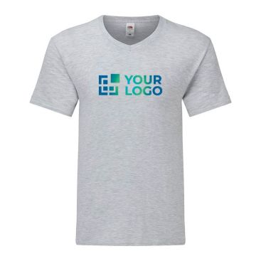 T-shirt publicitaire col en V coton 150 g/m2 avec zone d'impression