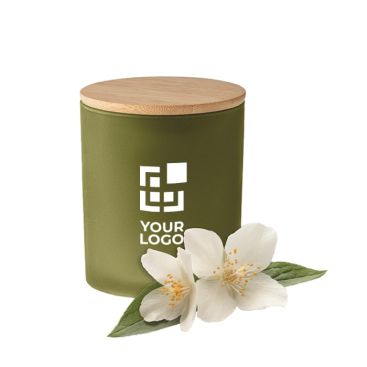 Bougies parfumées aux plantes et couvercle