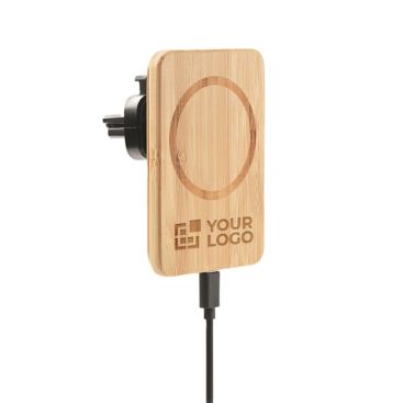 Chargeur magnétique en bambou