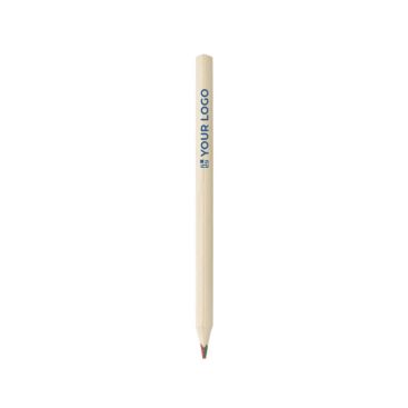 Crayon avec écriture en différentes couleurs avec zone d'impression