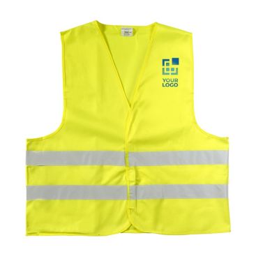 Gilet en polyester haute visibilité
