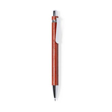 Stylo en bois avec détails métalliques