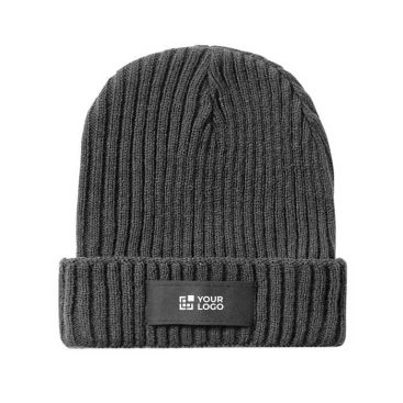 Bonnet avec étiquette à personnaliser avec zone d'impression