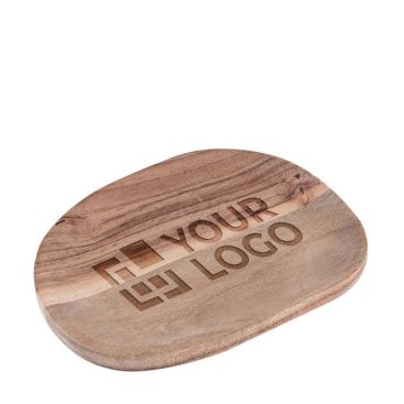 Plateau décoratif en bois d'acacia