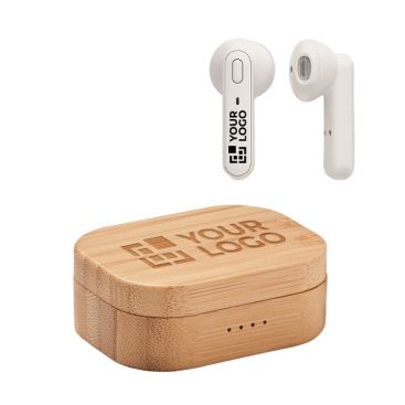 Écouteurs bluetooth TWS 5.0 avec zone d'impression