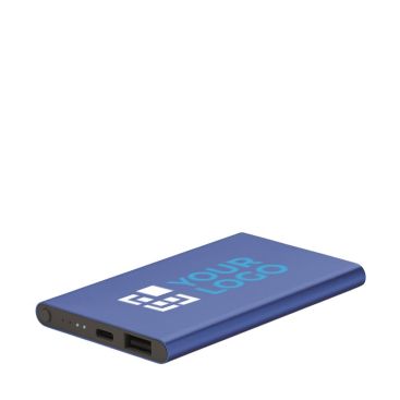 Batterie externe en aluminium de 4000 mAh avec zone d'impression