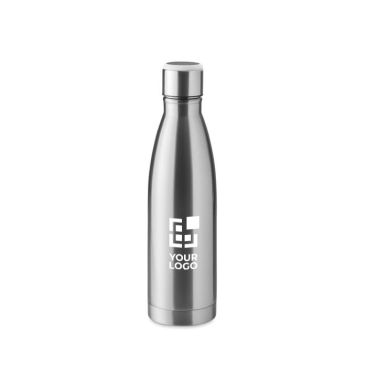 Bouteille avec rappel d'hydratation avec zone d'impression