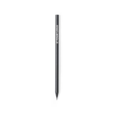 Crayon de bois noir avec zone d'impression