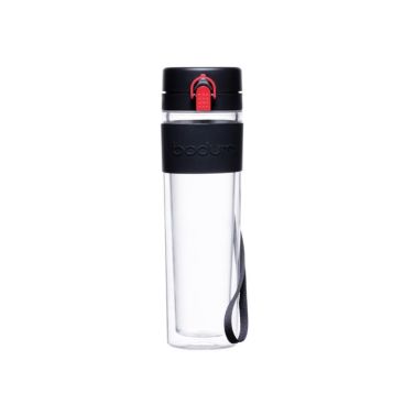 Bouteille en Tritan avec bande en silicone