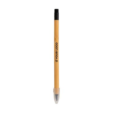 Crayon infini en bambou avec gomme avec zone d'impression