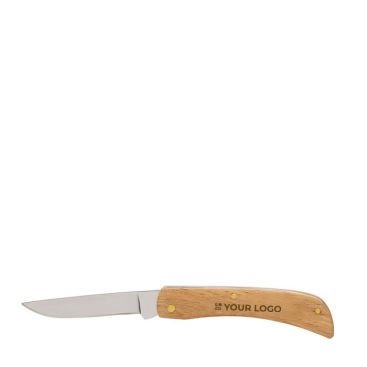 Couteaux publicitaires pliants en bois