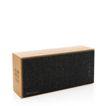 Enceinte sans fil en bambou 20w