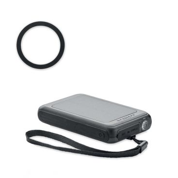 Chargeur magnétique sans fil 5W et powerbank solaire 5000 mAh