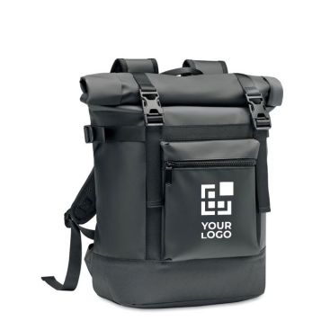 Sac à dos en toile avec fermeture à enroulement et rembourrage