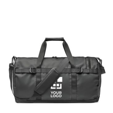 Sac de voyage personnalisé en toile avec fond, poignées et sangle