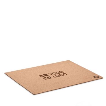 Set de table en liège personnalisable 40x30 cm avec détail sur le coin