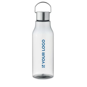 Gourde avec logo en tritan avec couvercle et poignée en acier 800ml