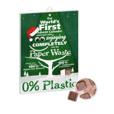 Calendrier de l'avent Fairtrade 24 chocolats au lait A4