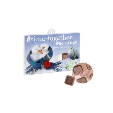 Calendrier de l'avent recyclable 24 chocolats Fairtrade A5