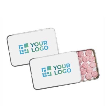Boîte coulissante de bonbons gout cerise sans sucre 40g couleur argenté vue principale