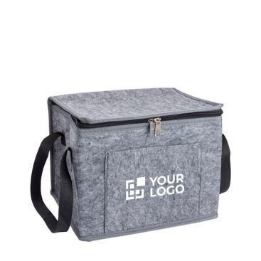 Sac isotherme en feutre recyclé avec poche frontale