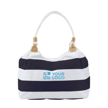 Sac de plage marin en polyester avec poche intérieure