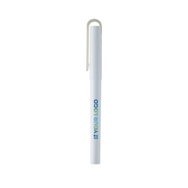 Stylo en plastique recyclé avec encre gel noire
