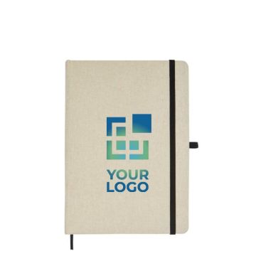 Carnet en coton bio avec couverture rigide B6 pages lignées
