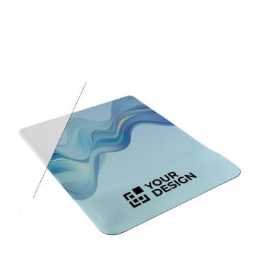 Tapis de souris carré avec repose-poignet en quadrichromie